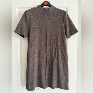 Zara Brown Short Sleeve dress